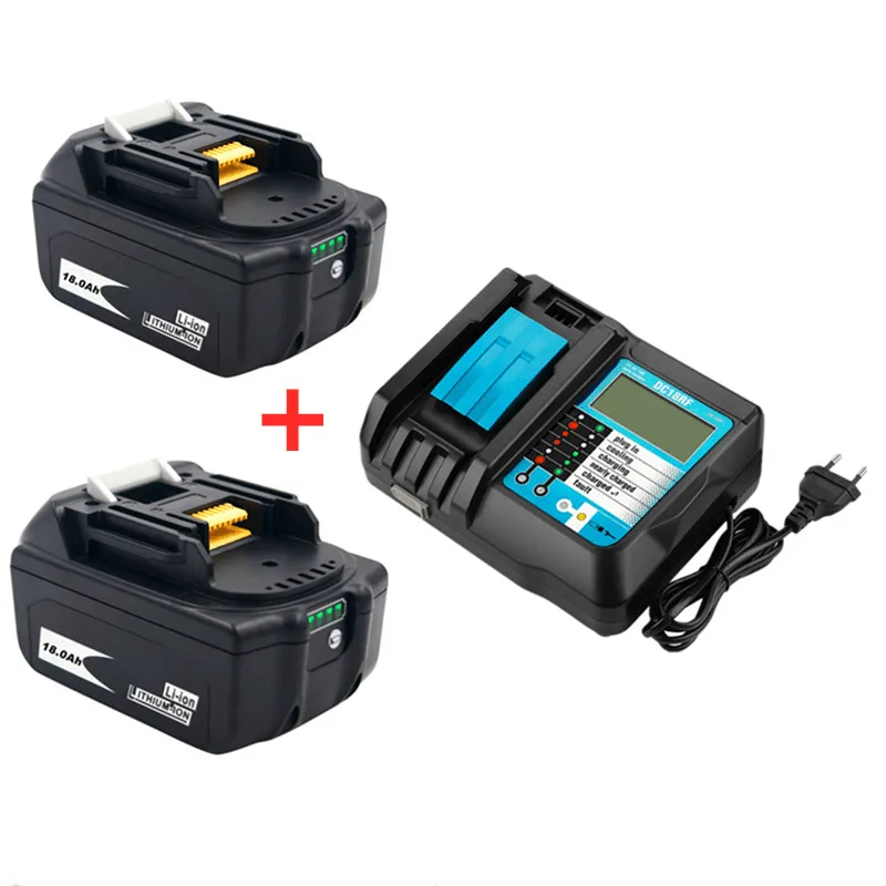 

Originele VoorMakita18V18000Mah18,0 Ah Oplaadbare Power Werkzeuge Batterij ErfülltLedLi-IonVervangende Lxt BL1860B BL1860 BL1850