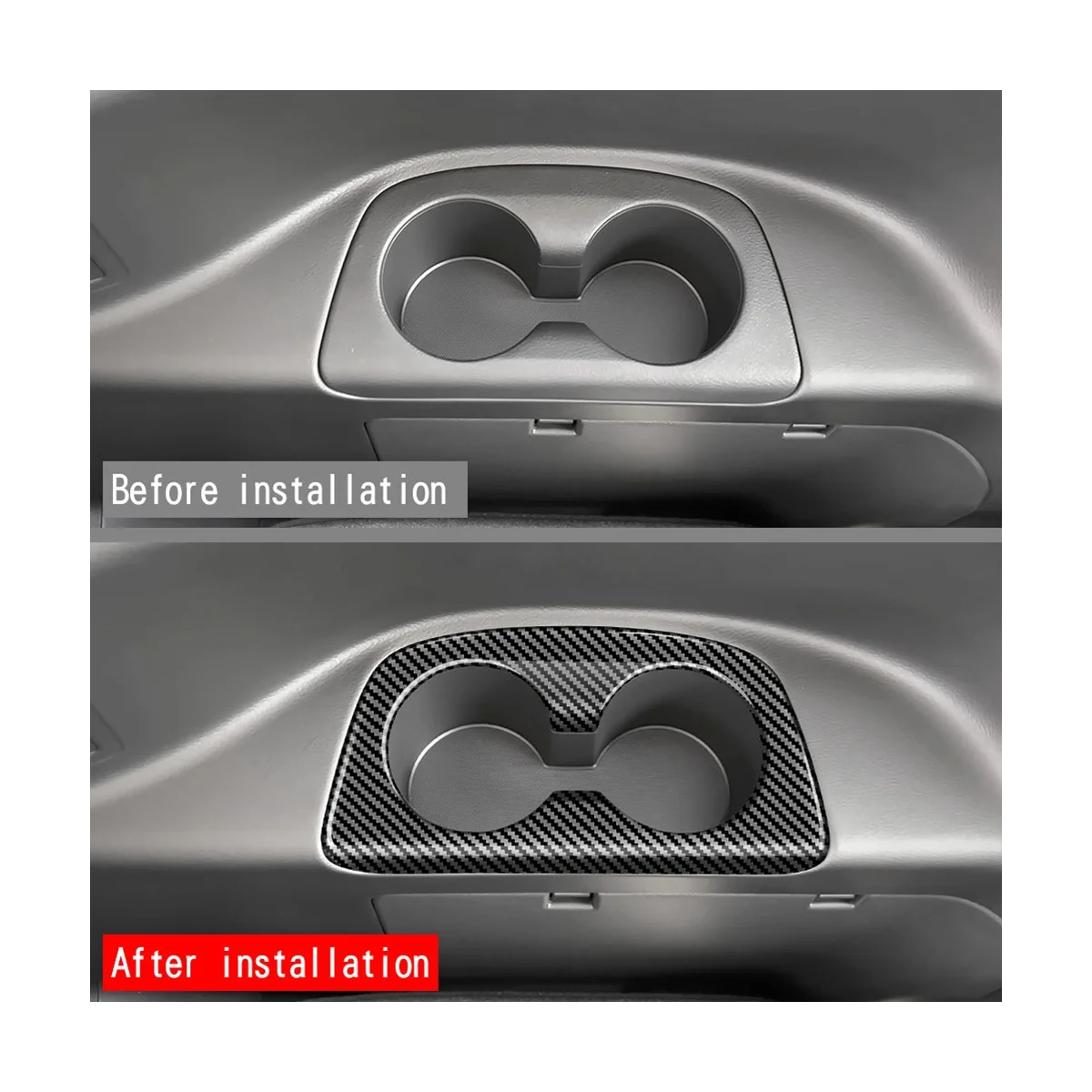 Автомобильный держатель для подлокотника из углеродного волокна третий ряд