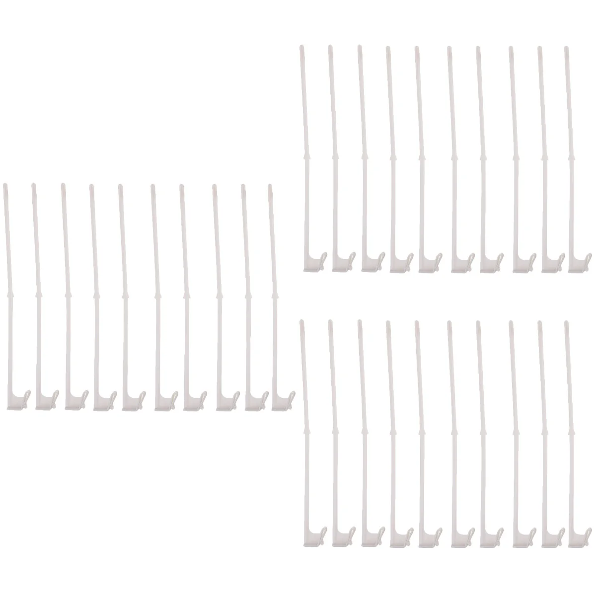 

30 pcs Car Window Flagpoles Festival Flag Holder Vehicle Window Flag Racks Without Flag