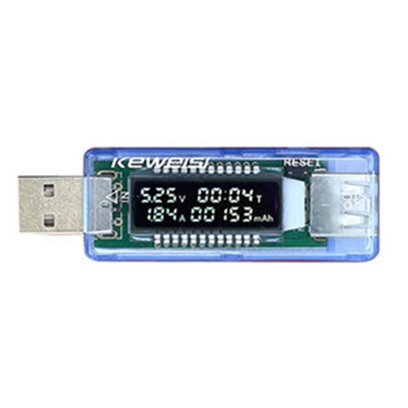 

1 Pack USB Charger Tester Plastic Voltage Current Meter Voltmeter Ammeter Battery Capacity Tester Mobile Powers Detector