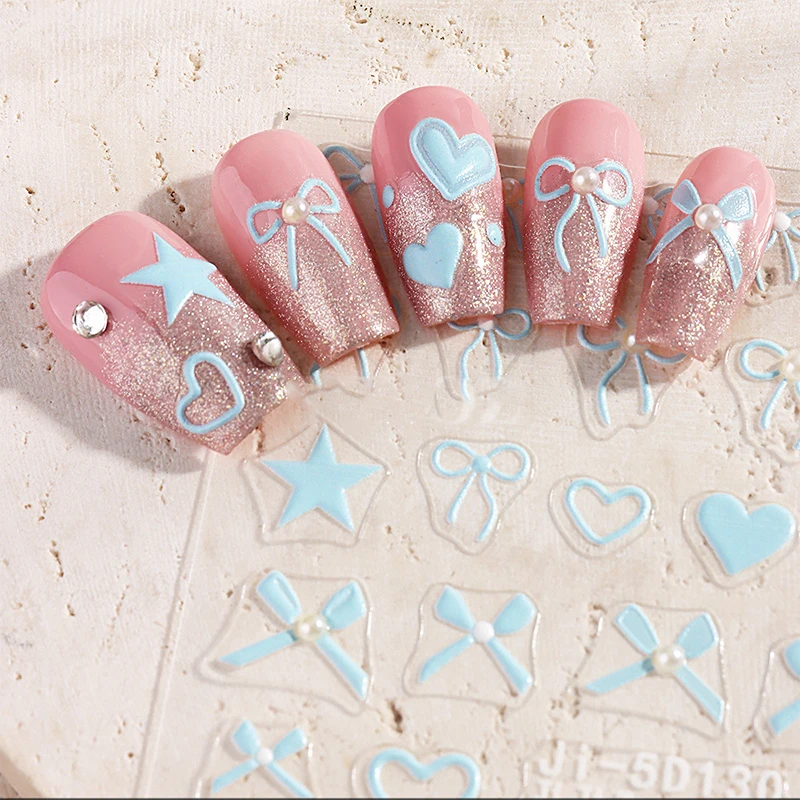 3d-наклейки с кристаллами и бриллиантами для дизайна ногтей наклейка