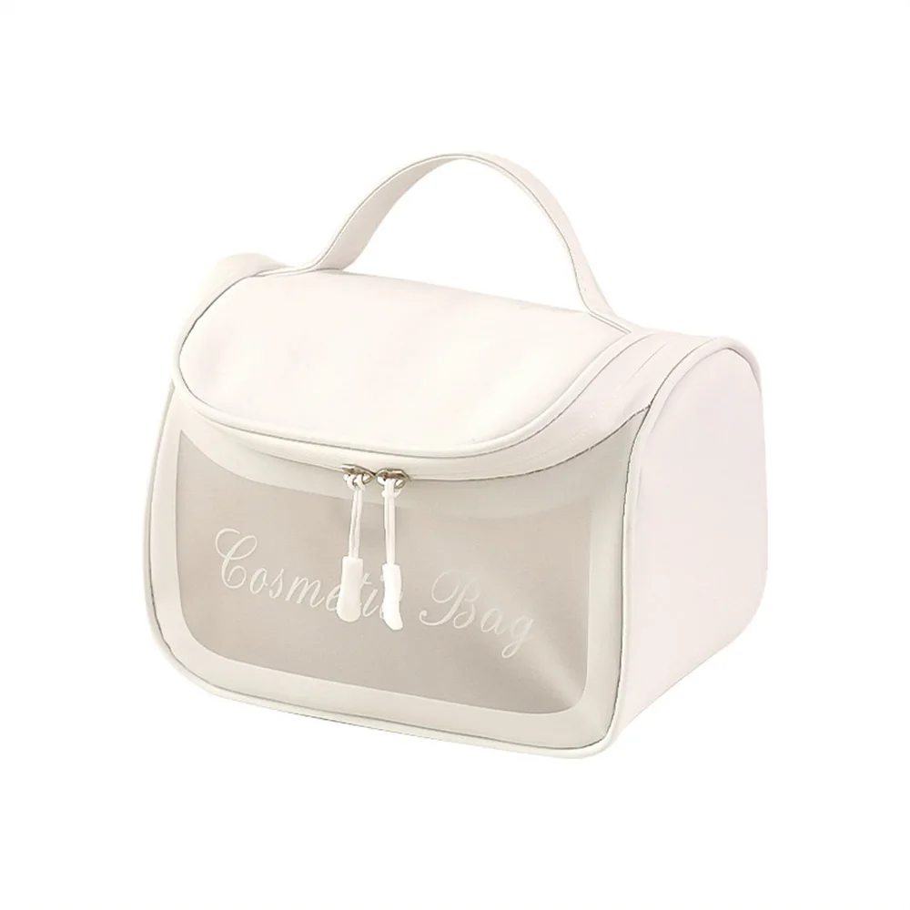 

Large-Capacity New Cosmetic Bag For Women's Home Portable Transparent Waterproof Travel Wash Storage Bag Girl Pencil Bag