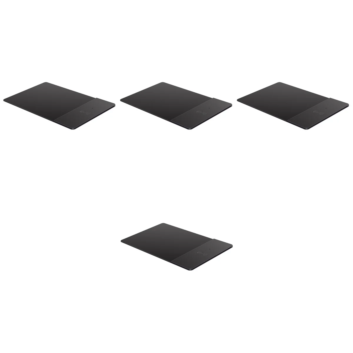 

4pcs Wireless Charging Pad PU Leather Wireless Charging Pad Desk Mat for Office Home