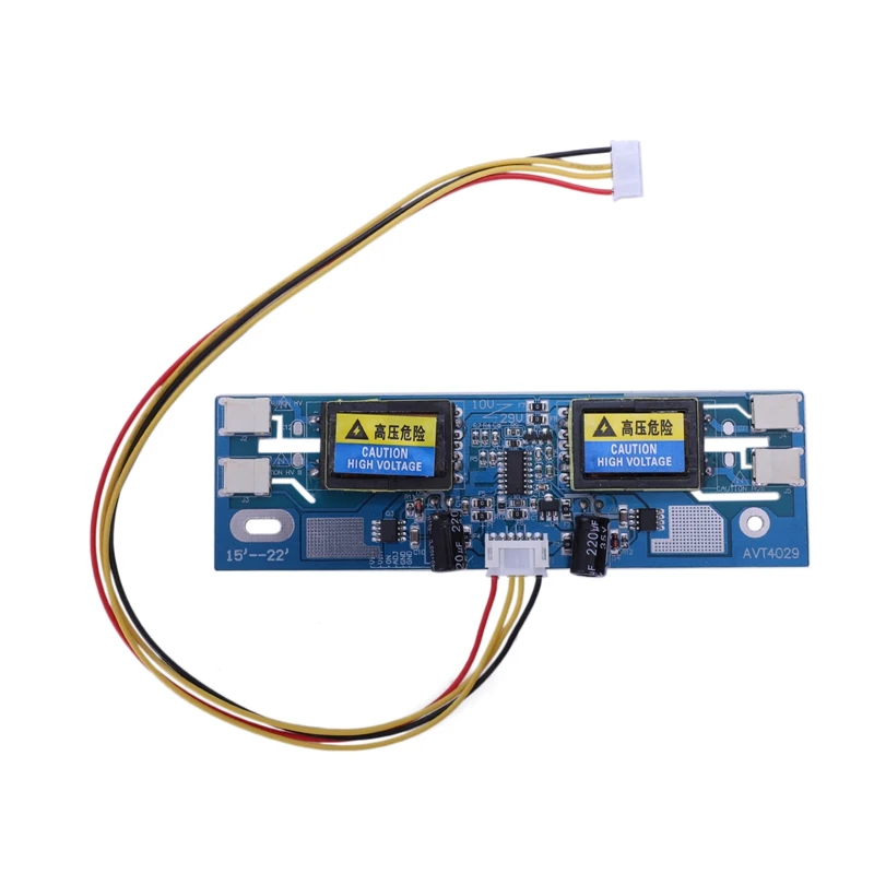 

Avt4029 Universal Inverter Replacement Ccfl Inverter Lcd Monitor 4 Lamp 10-29V For 15-22 Inch Wide Screen With 6Pin Cable