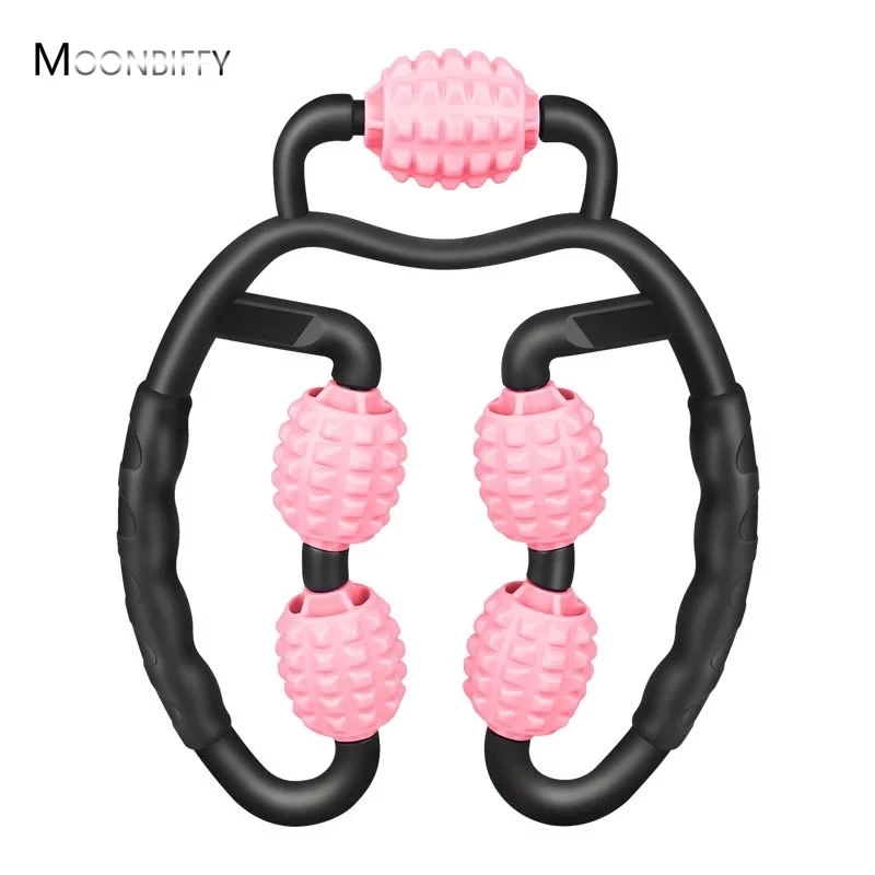 

Five-Wheel Beautiful Leg Massager Yoga Circle Muscle Relaxation Rolling Fatigue Relief Non-Slip Safety Professional Massage