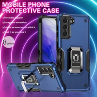 lens protection shockproof phone case for samsung galaxy s21heavy duty phone case with kickstand full cover case for s21