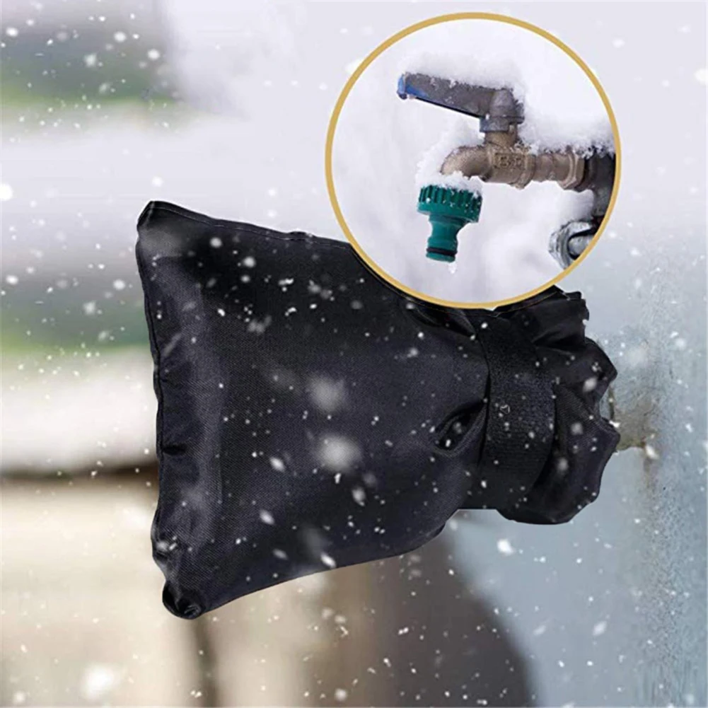 

Oxford Winter Faucet Covers Waterproof Shell Anti Freeze Protection Bags Outside Garden Tap Adjustable Accessories