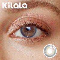 kilala color contact lenses yearly lens natural daily use lenses for vision diopter correction with degree0 to 10 1 pair2pcs