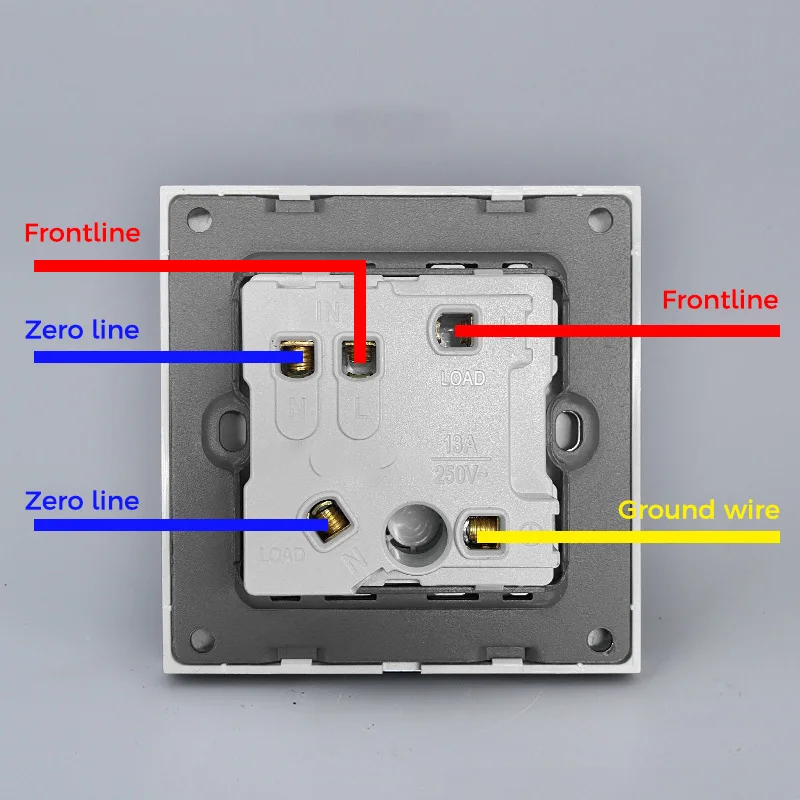 Коммутатор YINKA 13A с предохранителем британский переключатель электрический со