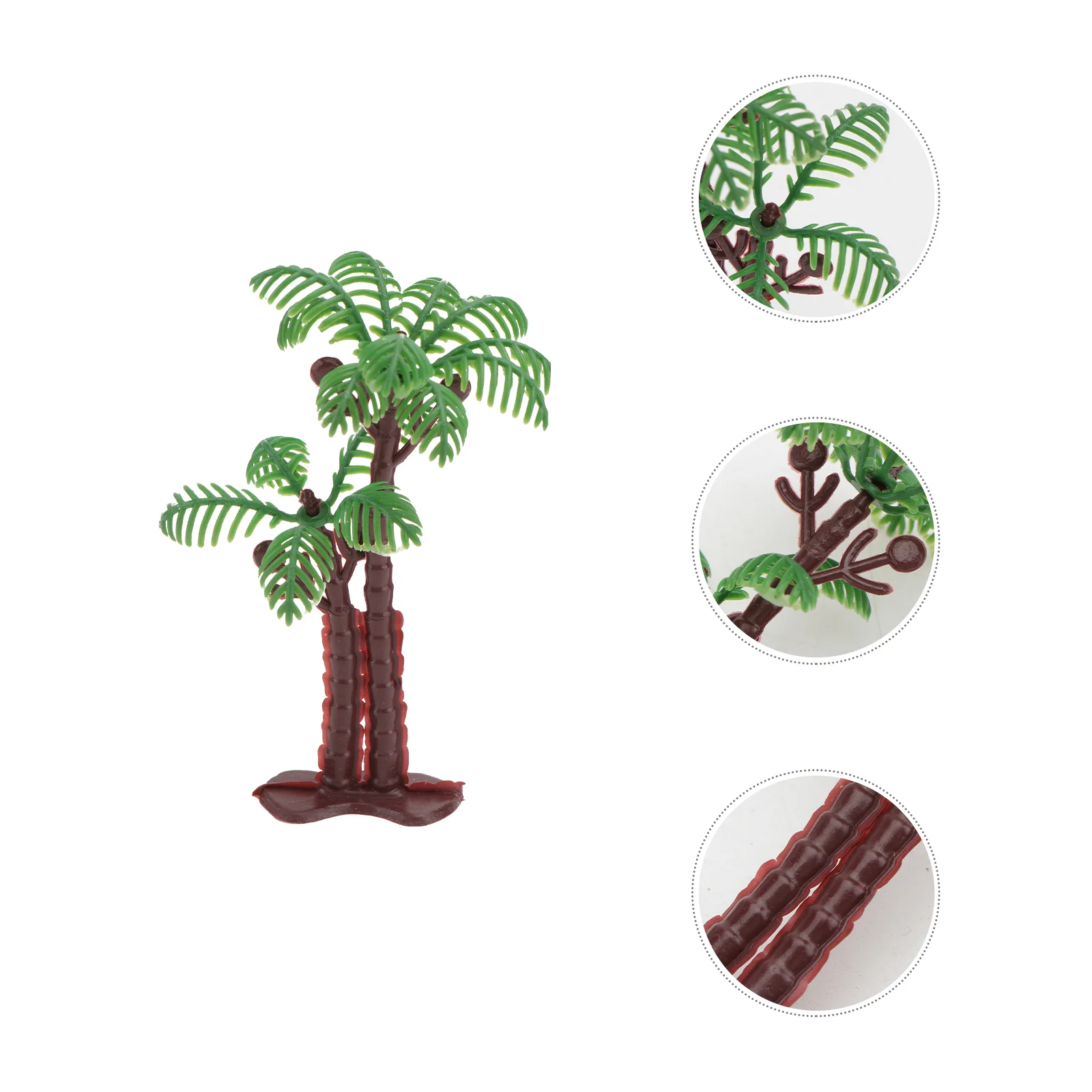 

Tree Decoration Simulation Mini Decor Water Trees Scale Palm Tropical Supplies Tank Cake Scenery Landscape Artificial Aquarium