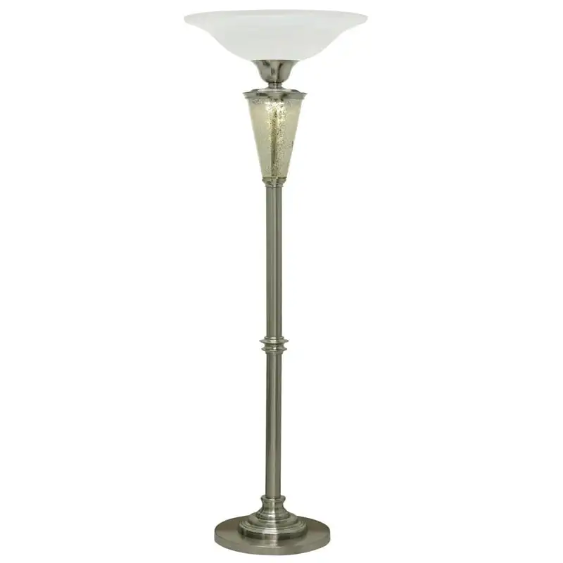 

Напольная Лампа с матовой стальной отделкой, прикроватный столик Queen anne из белого стекла с золотыми кристаллами, Rgb угловая лампа