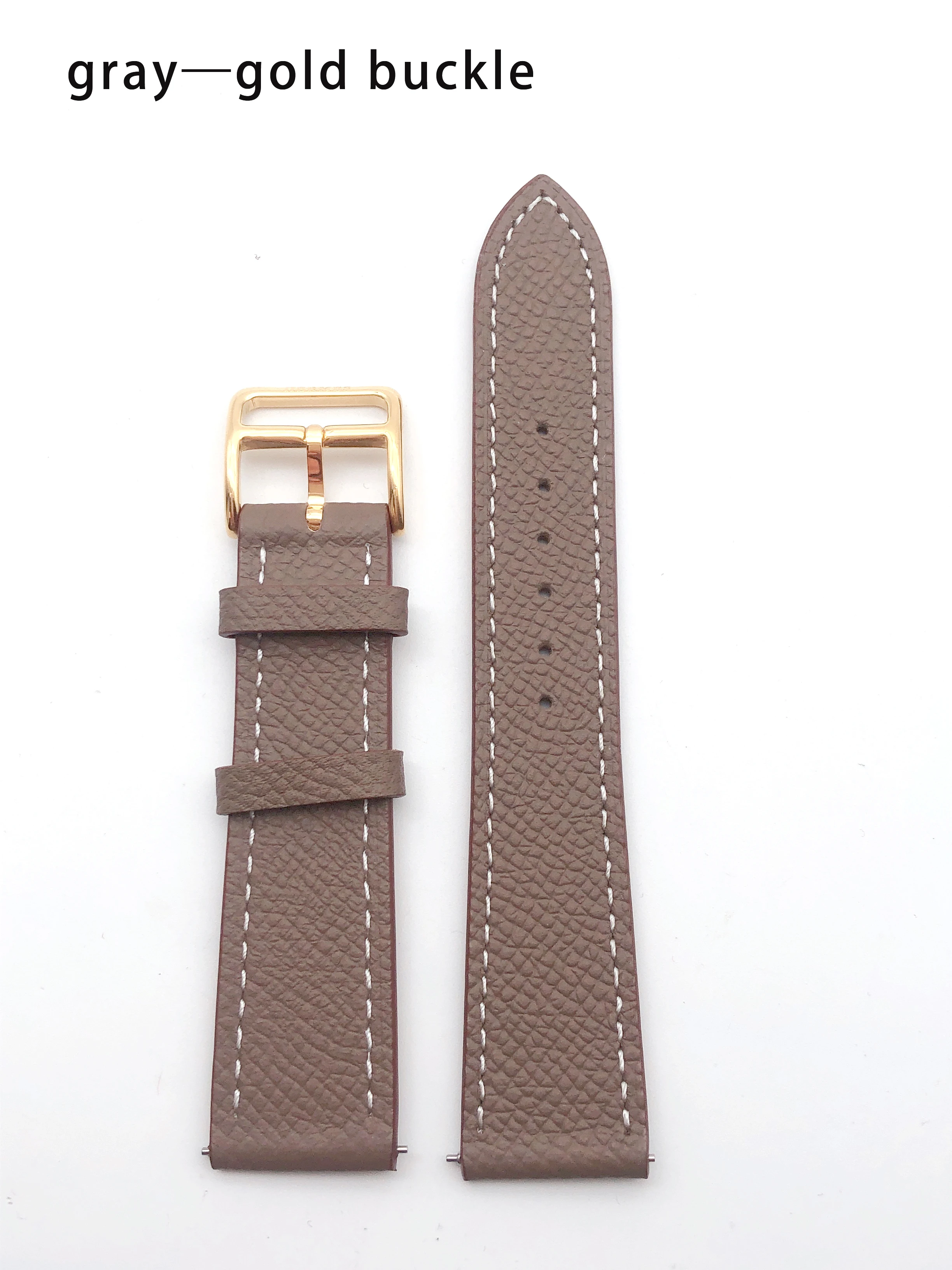 Strap genuine leather 16MM20MM suitable for Herme-s watch strap HH strap high quality soft and breathable all-steel buckle