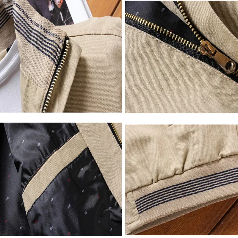 Мужские куртки-бомберы весенне-осенняя повседневная мужская верхняя одежда