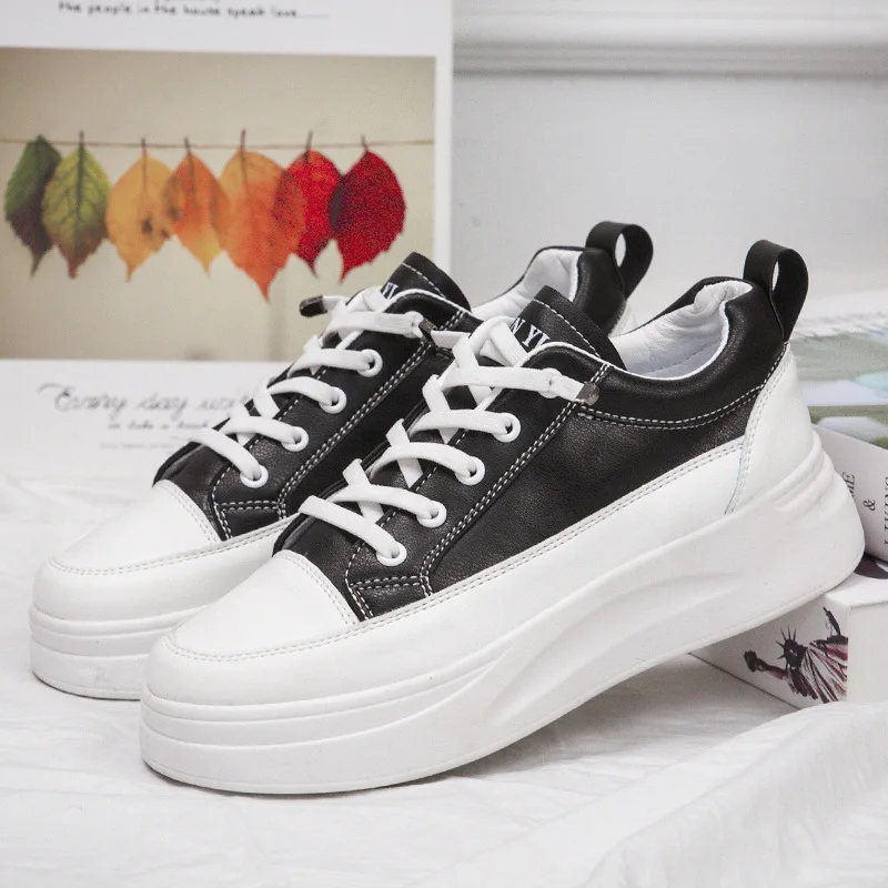 

Spring Women's Shoes 2022 Fashion New Student Casual Shoes PU Running Sneakers Breathable Sneakers Platform Shoes Canvas Shoes