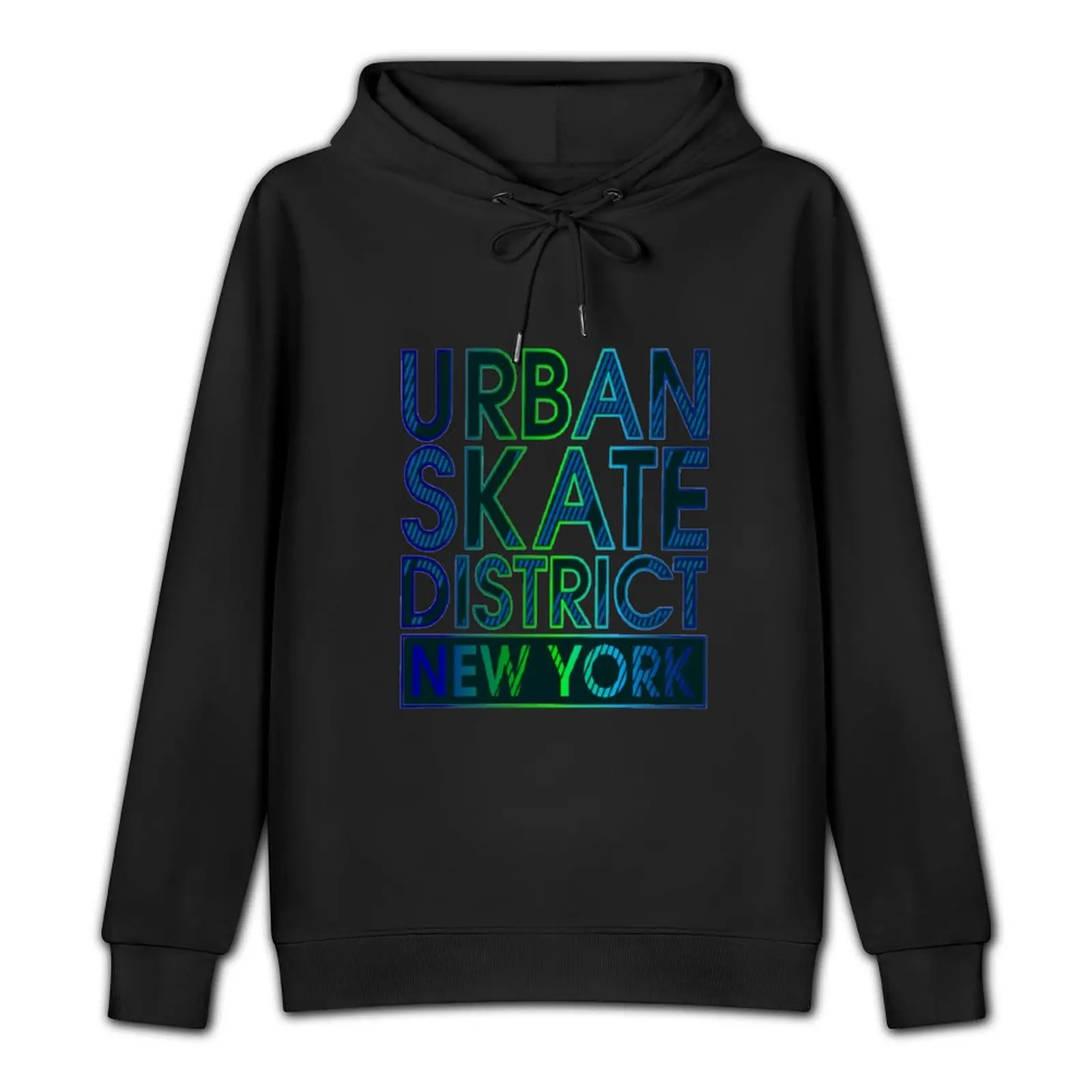 Пуловер с капюшоном Urban Skate District New York уличная мужская толстовка большого размера