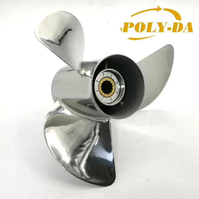 50-130HP 13X19 ПРОПЕЛЕР МОРСКОЙ Лодки ВЫХОДНОЙ ПЛАТЫ НЕРЖАВЕЮЩАЯ СТАЛЬ Для лодочного