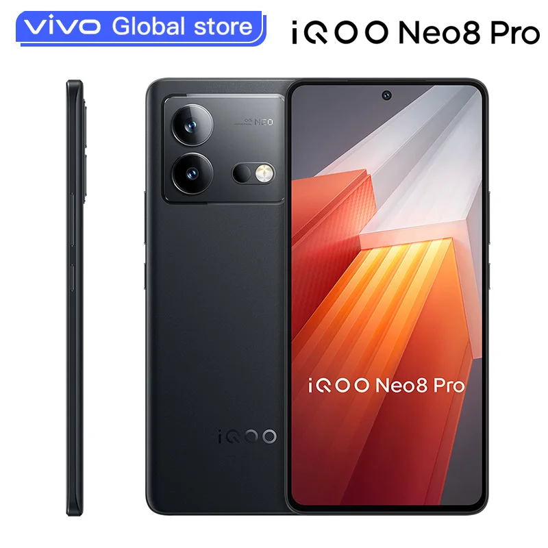 Original VIVO iQOO Neo8 Pro 5G Mobile Phone 6.78 Inch AMOLED Dimensity 9200 Plus Octa Core 120W Super Charge 50M Camera NFC