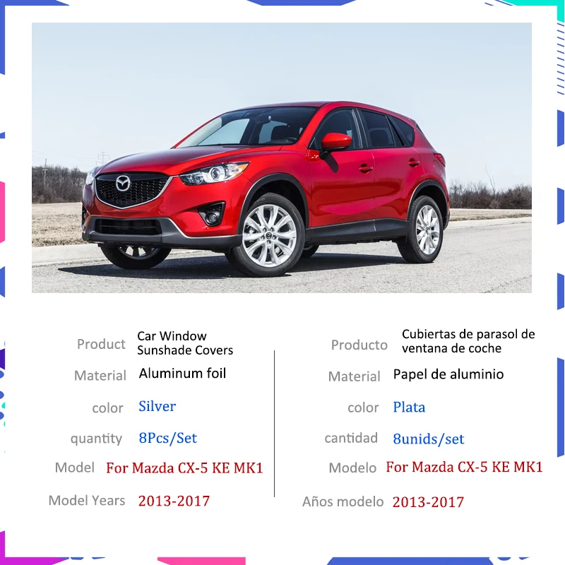 Солнцезащитные очки с полным покрытием для Mazda CX-5 KE MK1 2013 ~ 2017 2014 2015 автомобильные