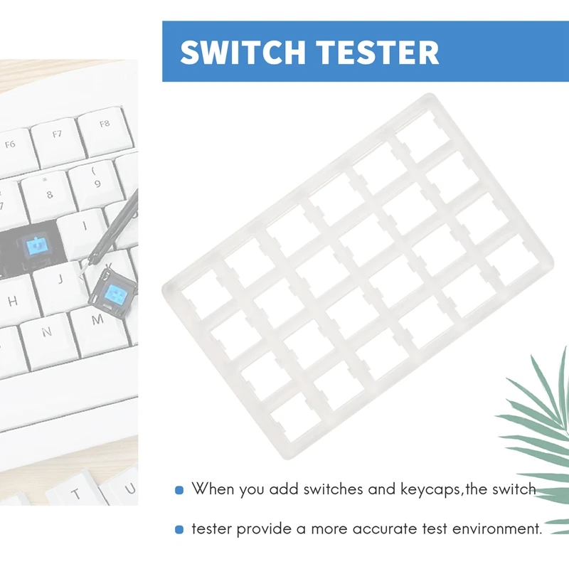 

24 Key Acrylic Switch Tester For Cherry Mx Switches For Gateron Zealio For Kailh Box Switches Shaft 24 Axis (4X6)