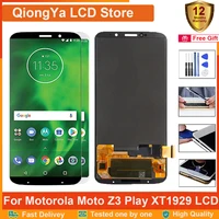 6 01 original amoled display for motorola moto z3 play lcd moto xt1929 z3 play lcd and touch screen digitizer assembly parts