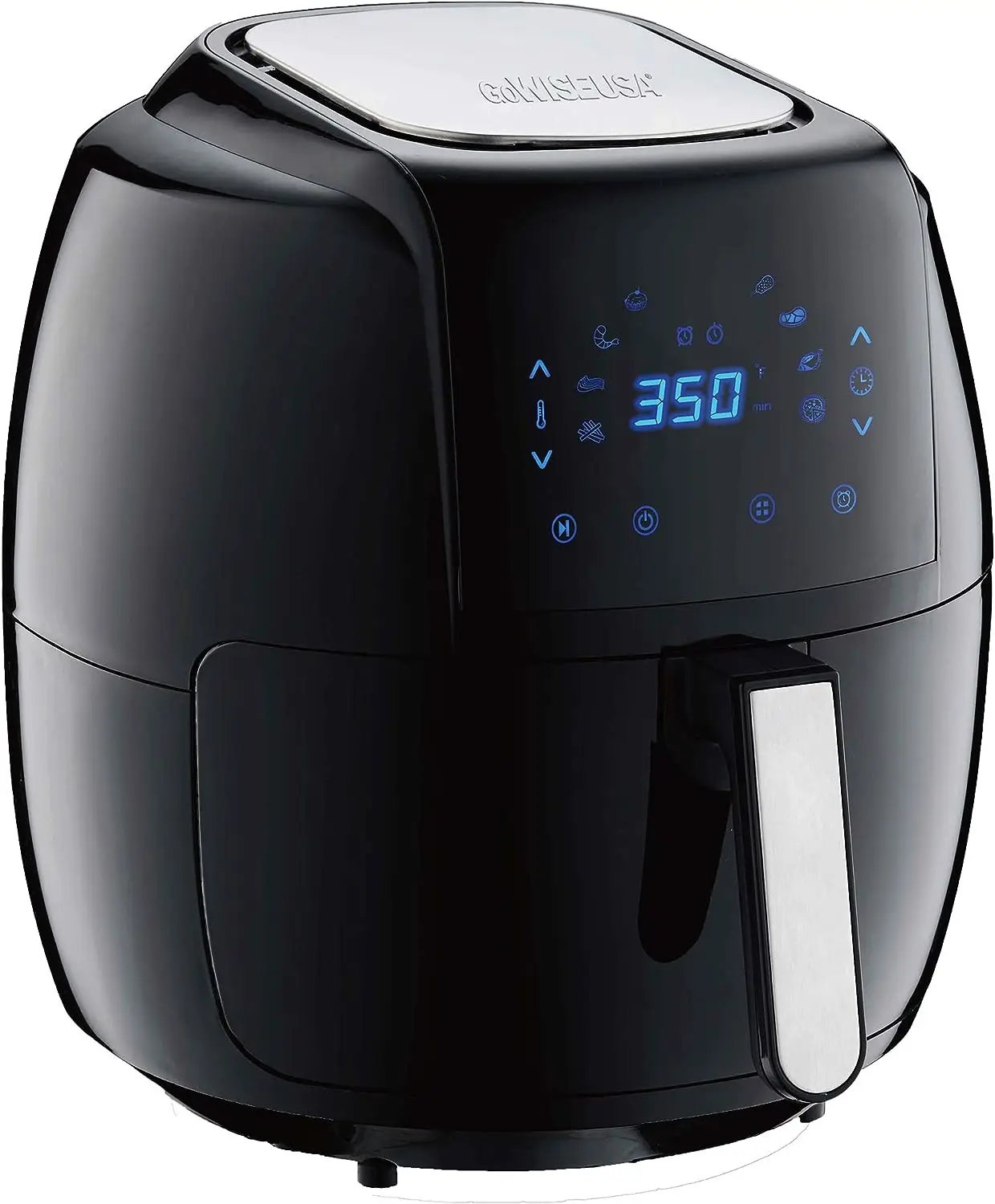 

Digital Air Fryer with Recipe Book, 7.0-Qt, Black