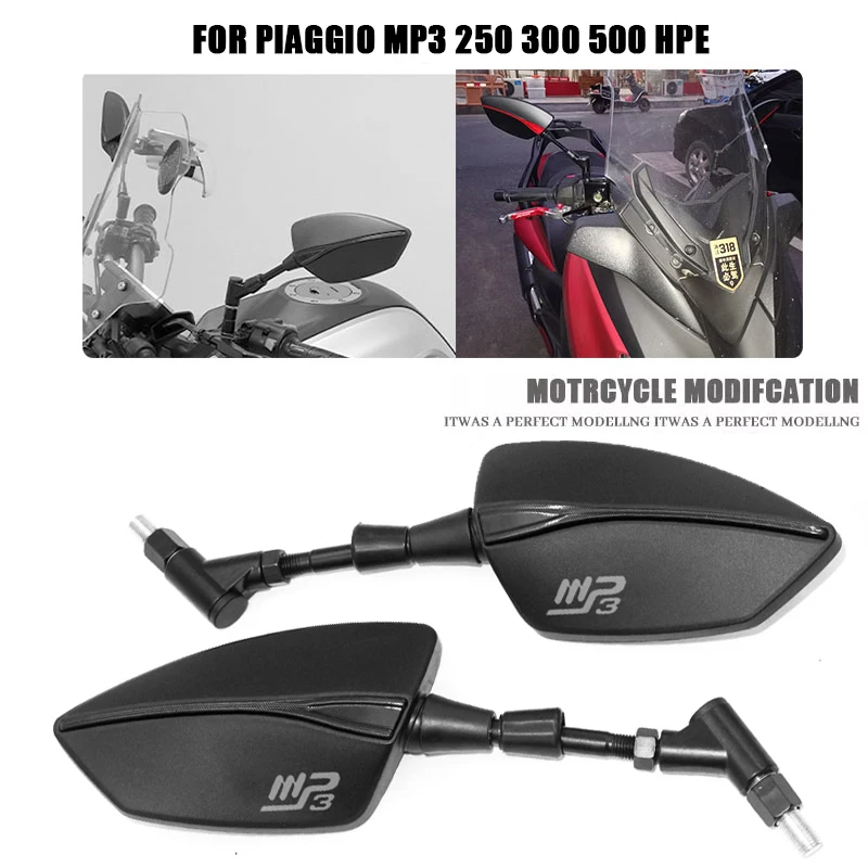 

For Piaggio MP3 250 300 500 HPE Motorcycle Side Mirror rearview Mirrors