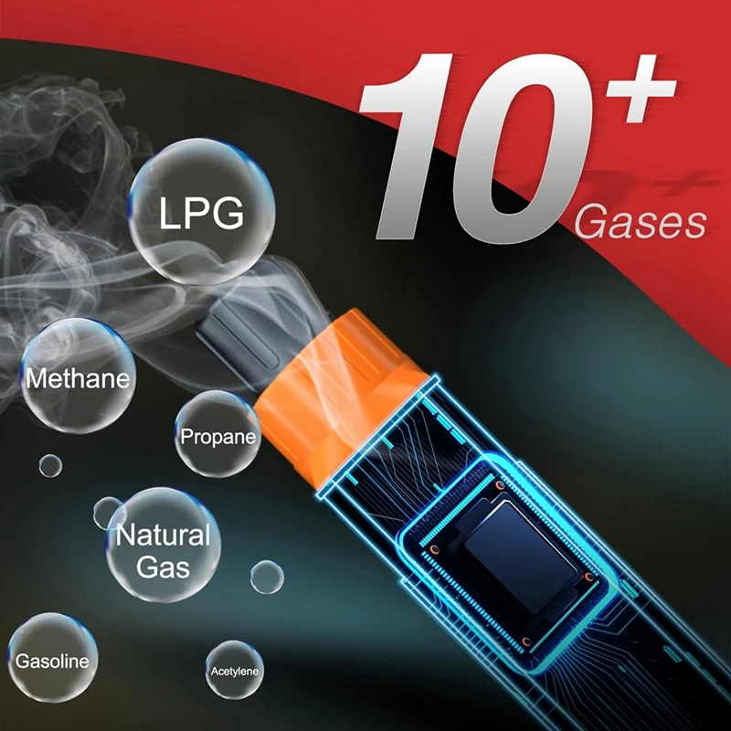 Детектор природного газа 0-10000ppm чувствительный детектор утечки с звуковой и