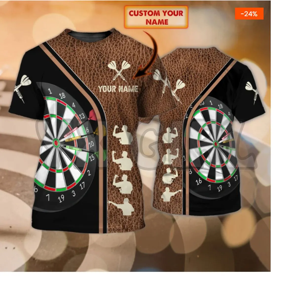 

2022 Summer Fashion Men t shirt Personalized Darts Lover 3D All Over Printed T Shirts Tee Tops shirts Unisex Tshirt