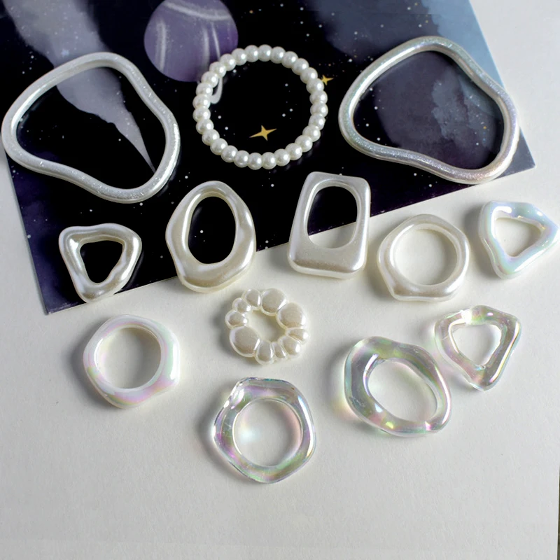 

10pcs/lot 2.5cm AB Color Resin Patches Irregular Imitation Pearl Patches for Jewelry Hairpin Earrings Phone Case DIY Materials