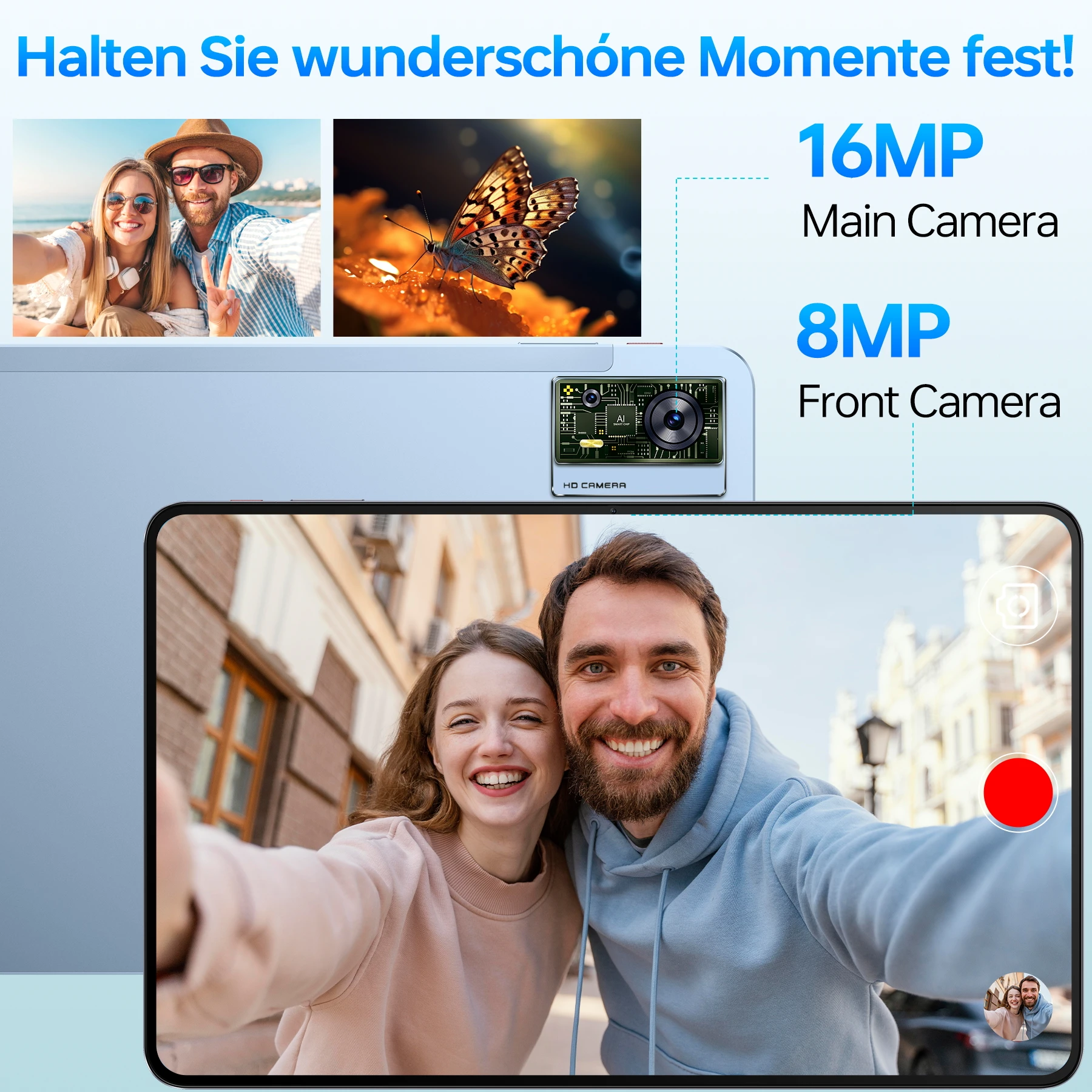 Фото Планшет OUKITEL OT5S Android 14 — 12-дюймовый дисплей 2K, 24 ГБ + 256 ГБ, 8250 мАч, 16 МП/4G, Dual SIM/5G WiFi/TÜV/GPS/включает ручку и чехол №3