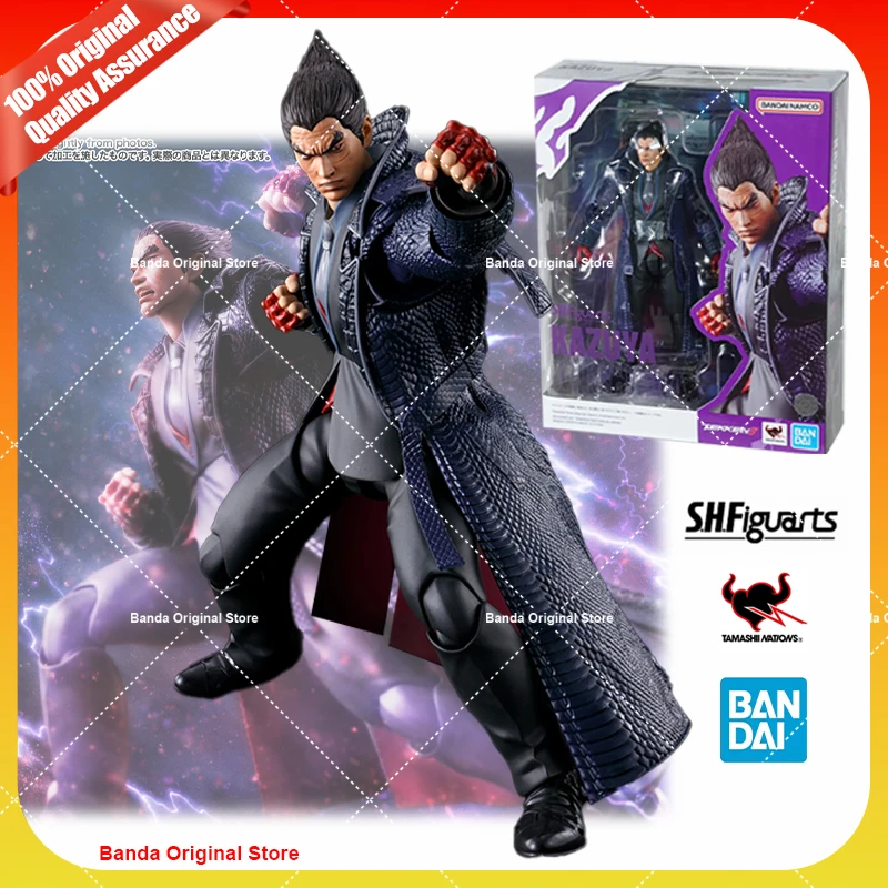 100% оригинал Bandai S.H.Figuarts Shf Kazuya Mishima Tekken 8 коллекция аниме фигурки модель игрушки
