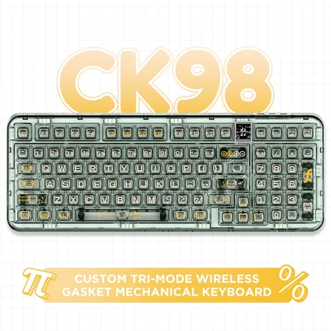 Беспроводная механическая клавиатура YUNZII COOLKILLER CK98 с OLED-экраном