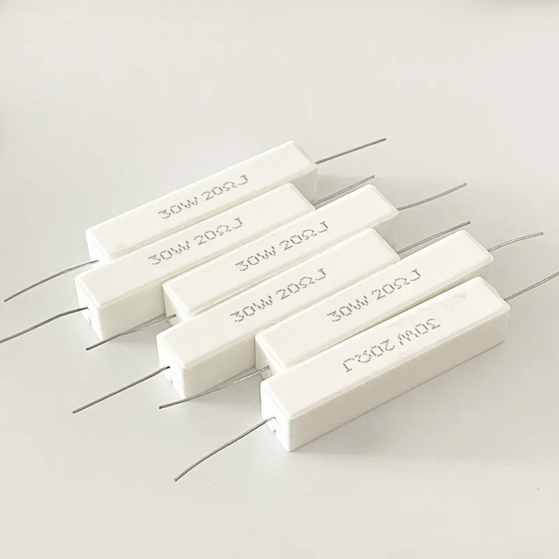 Цементный резистор 1 шт. 30 Вт 5% сопротивление мощности 1R 1.5R 2R 3R 3.3R 4R 4 7 5R 6R 8R 10R 12R 15R 20R