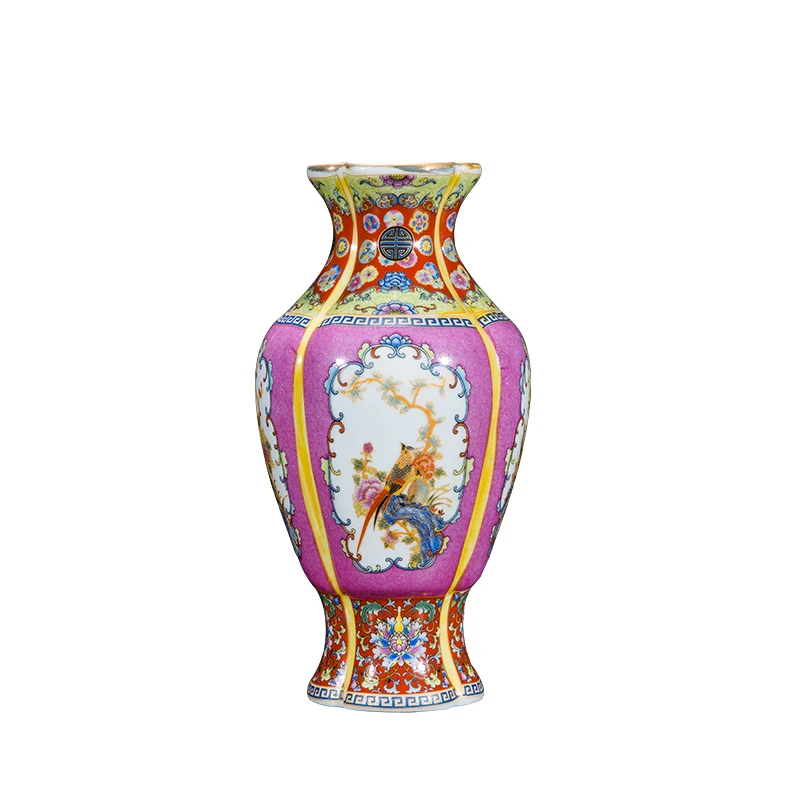 

Керамическая ваза Jingdezhen, декоративная Античная эмалированная Фарфоровая Ваза «рыбий хвост», подарок, классический дом