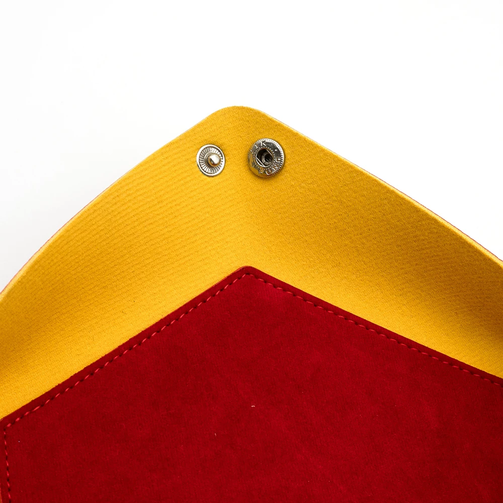 Складной лоток для игральных костей шестиугольный кожаные кубики вращающийся