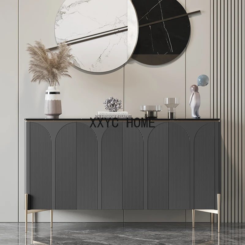 Итальянский минималистичный мраморный шкаф для обуви роскошная декоративная