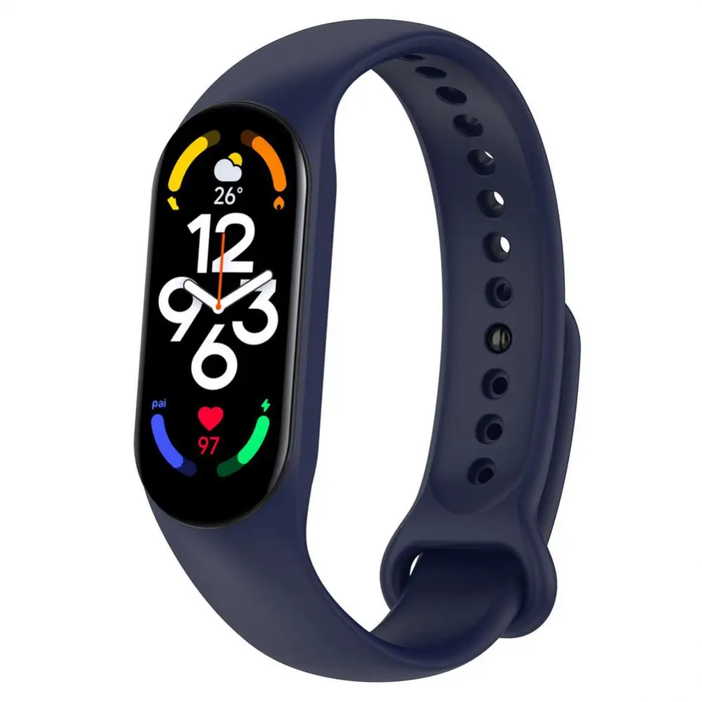 

Smartwatches Bracelet Strap Silica Gel Soft Tpu Watch Wristband For Mi Band 7 Adjustable For Mi Band 7 Multicolor