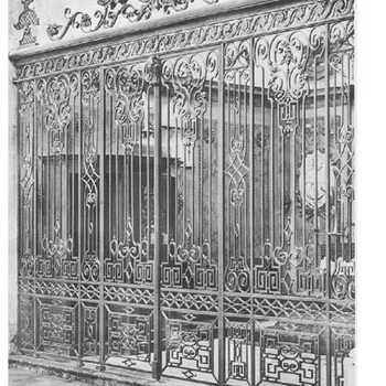 European Classic Luxury Wrought Iron Gates Manufacturer China Garden Driveway Doors Fence Supplier