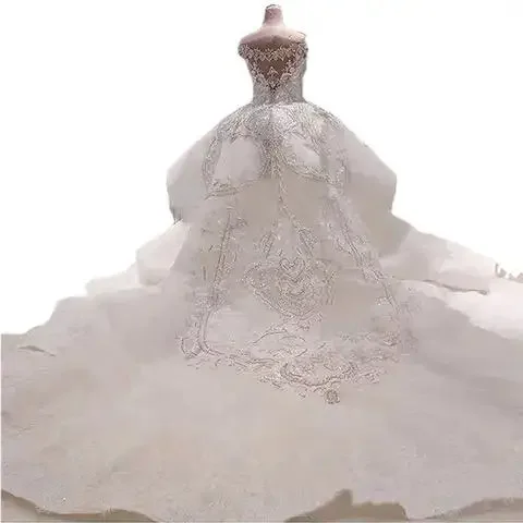 Новое роскошное свадебное платье с бисером по индивидуальному заказу принцессы