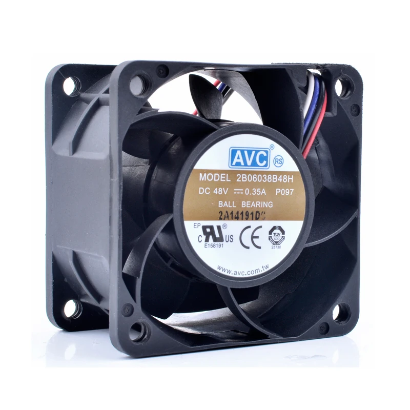 

2B06038B48H 6 см 6038 дюйма 60x60x38 мм 48 в а инвертор сервера связи, охлаждающий вентилятор