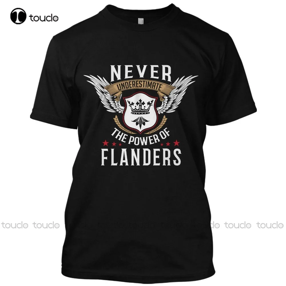 

New Arrival Brand-Clothing Fashion Cotton Flanders Power Never Underestimate The Name Funny T Shirt Graphic Teegraphic Xs-5Xl