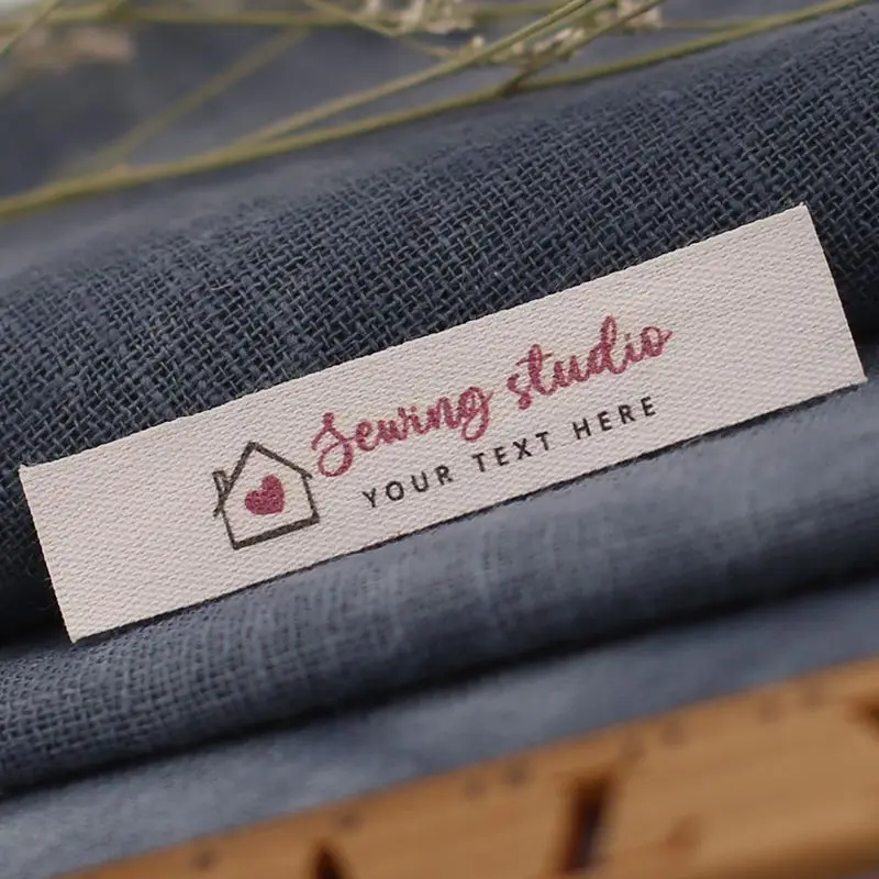 

12*60mm Personalized labels, Custom Brand Labels, Customized Clothing Labels, Cotton Tape Labels, Customized Washable Labels
