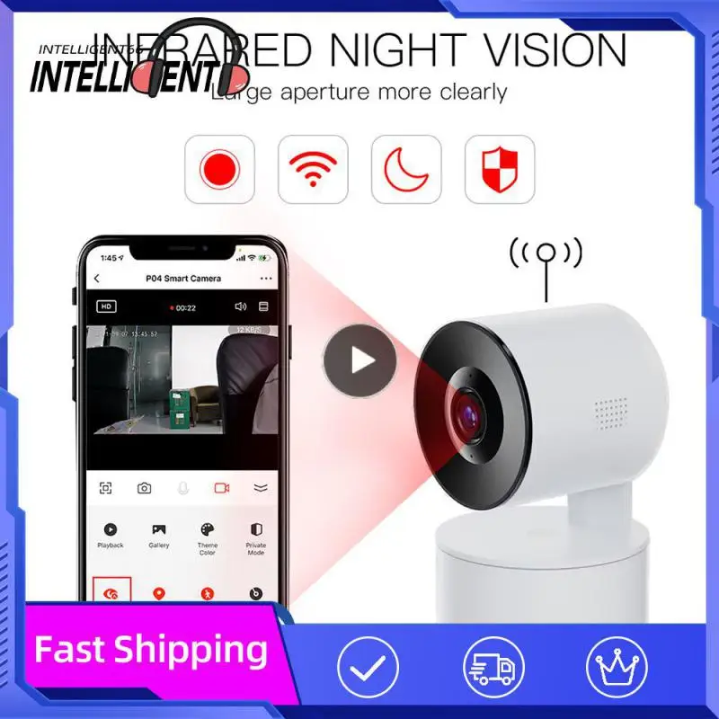 

2.4ghz Ai Human Detection Remote Control 1080p Support Wifi Wireless Security Camera Clear App "smart Life" Or " Tuyasmart"