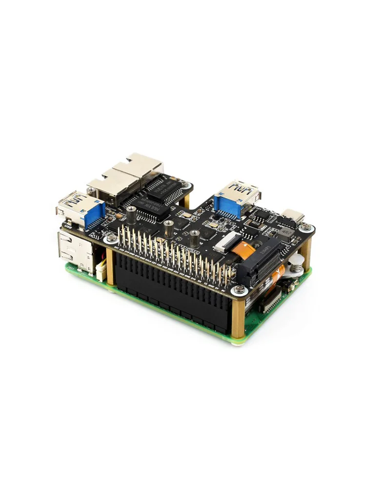 Адаптер Waveshare PCIe к USB 3.2 Gen12.5G ETHM.2 NVMe для Raspberry Pi 5, поддерживает твердотельный накопитель M.2 с протоколом NVMe, расстояния (art.: 3920cf60c83fe) - 3920cf60c83fe