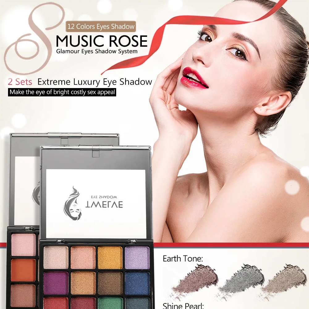 

12Colors Eye Shadow Warm Color Smoky Makeup Makeup Palette Pearlescent Matte Multi-color Eye Shadow Palette Makeup Tool