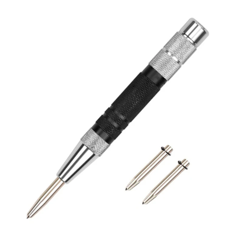 

Automatic Center Punch Woodworking Tool Wood Adjustable Spring Mark Press Dent Marker Carpenter Tool
