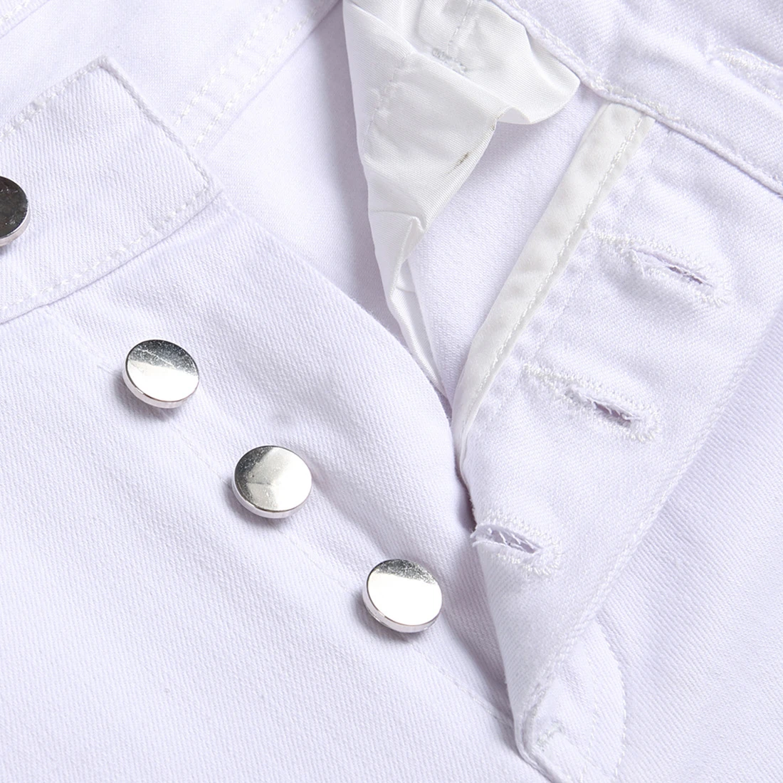 Mens Pants New Fashion Trend Streetwear Casual Style Male Jeans White Slim Pencil Pants 2023 Brand Zippers Cargo Men Trousers