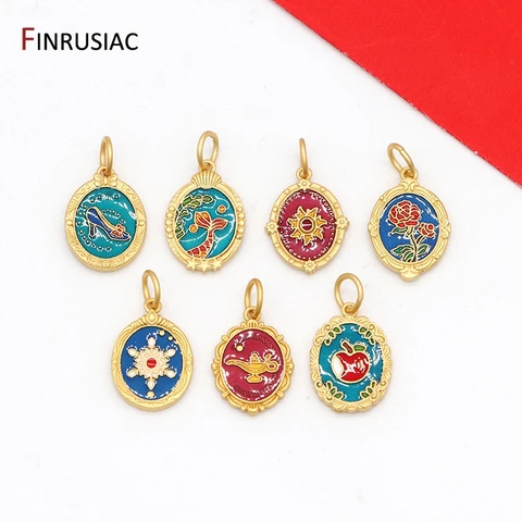 Золотая подвеска FINRUSIAC, снежно-белая