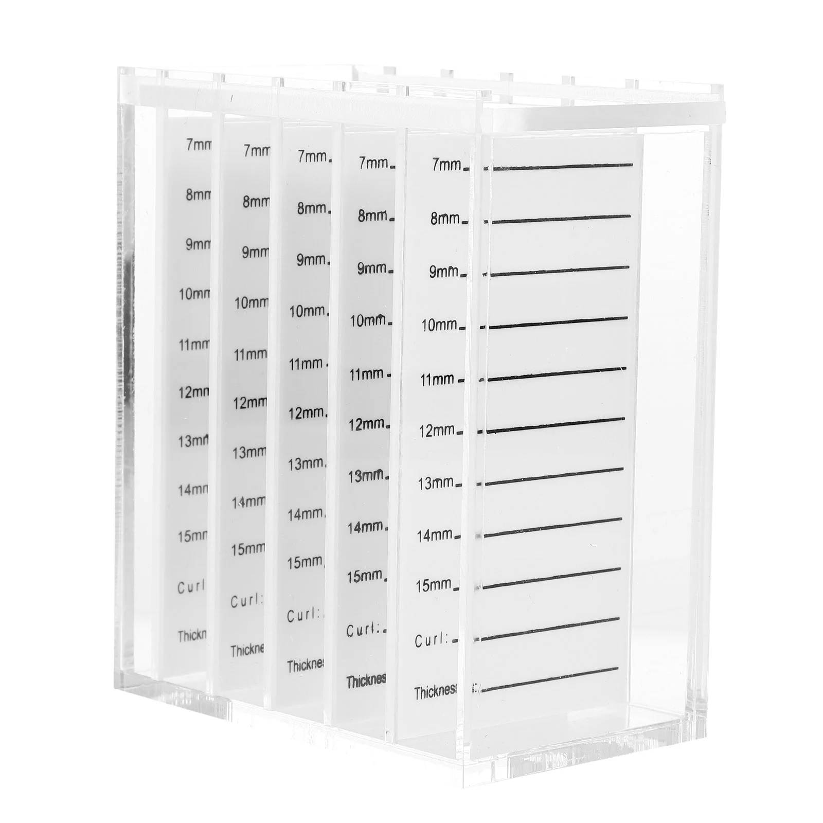 

Eyelash Storage Box Container Case Supplies Artificial False Organizer Holder Acrylic Transparent Makeup Tray