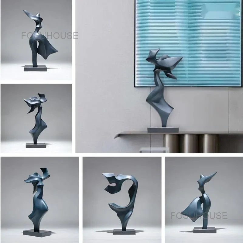 Скандинавская креативная абстрактная фигурка украшение для дома бронзовые